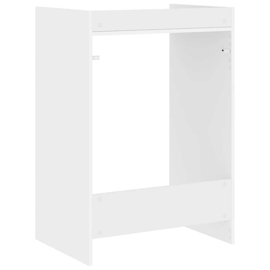 vidaXL Szafka na pralkę z przechowywaniem Biały 67,5 x 48 x 97 cm