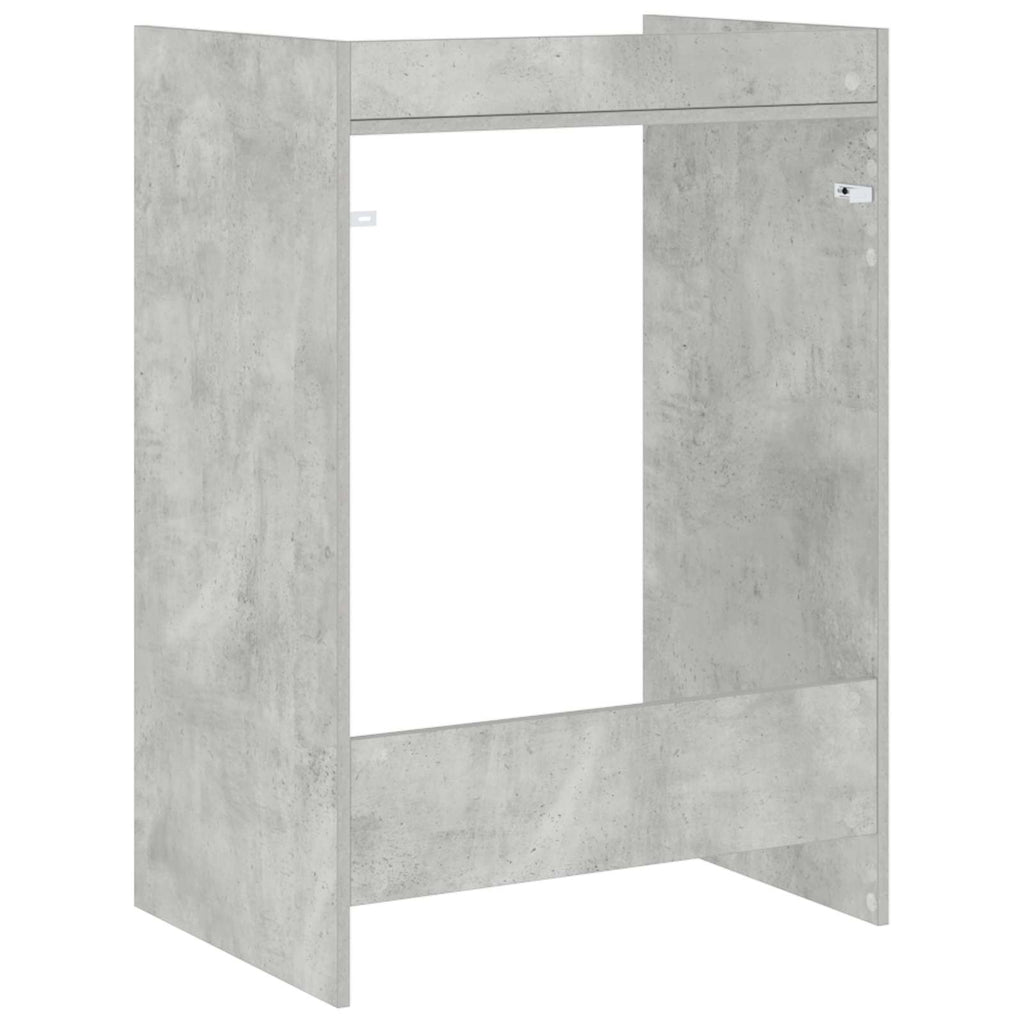 vidaXL Szafka na pralkę z przechowywaniem Betonowy 67,5 x 48 x 97 cm