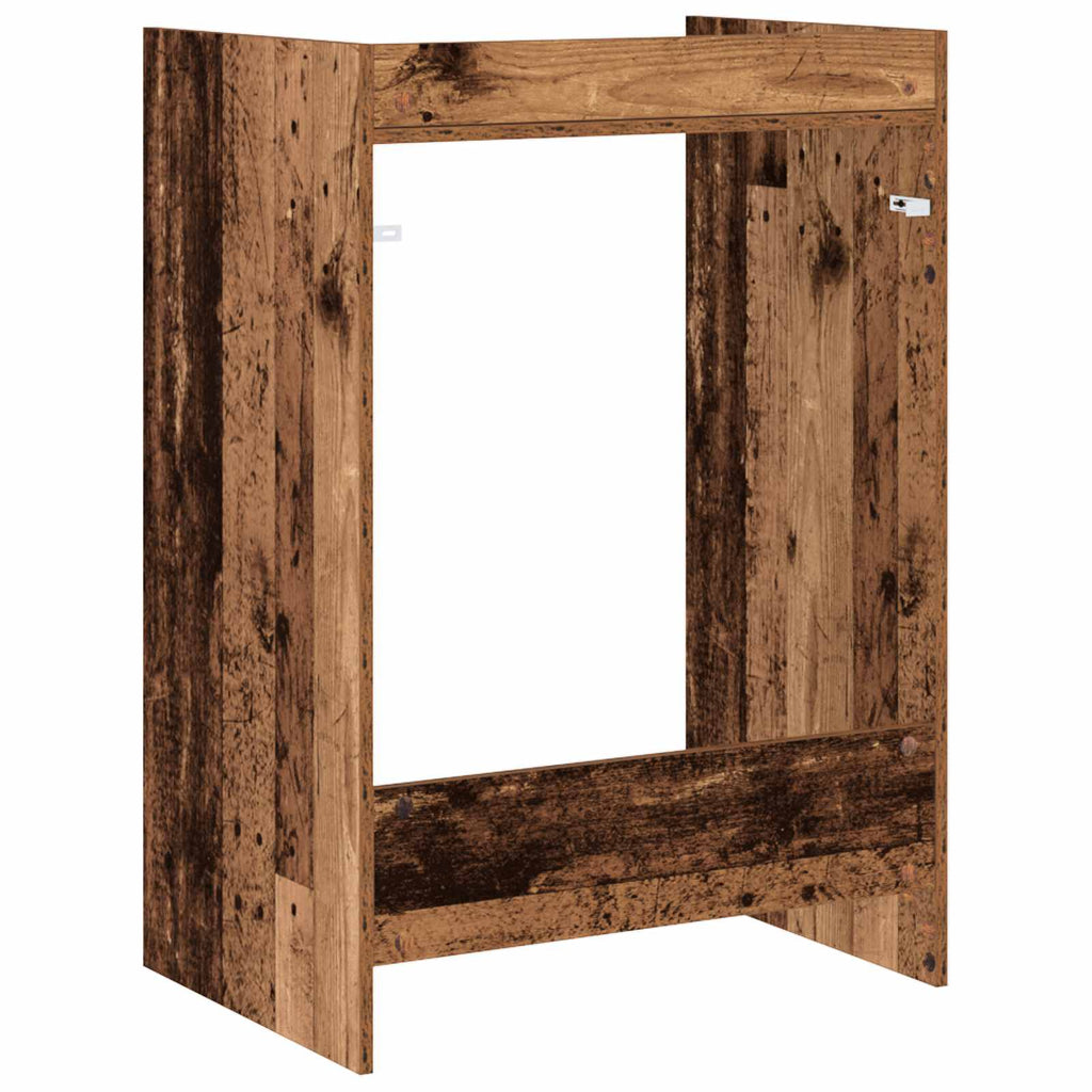 vidaXL Szafka na pralkę Stare drewno 67,5 x 48 x 97 cm
