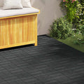 vidaXL Kamień kroczący 6 pcs Czarny 40,5 x 40,5 x 2 cm Guma