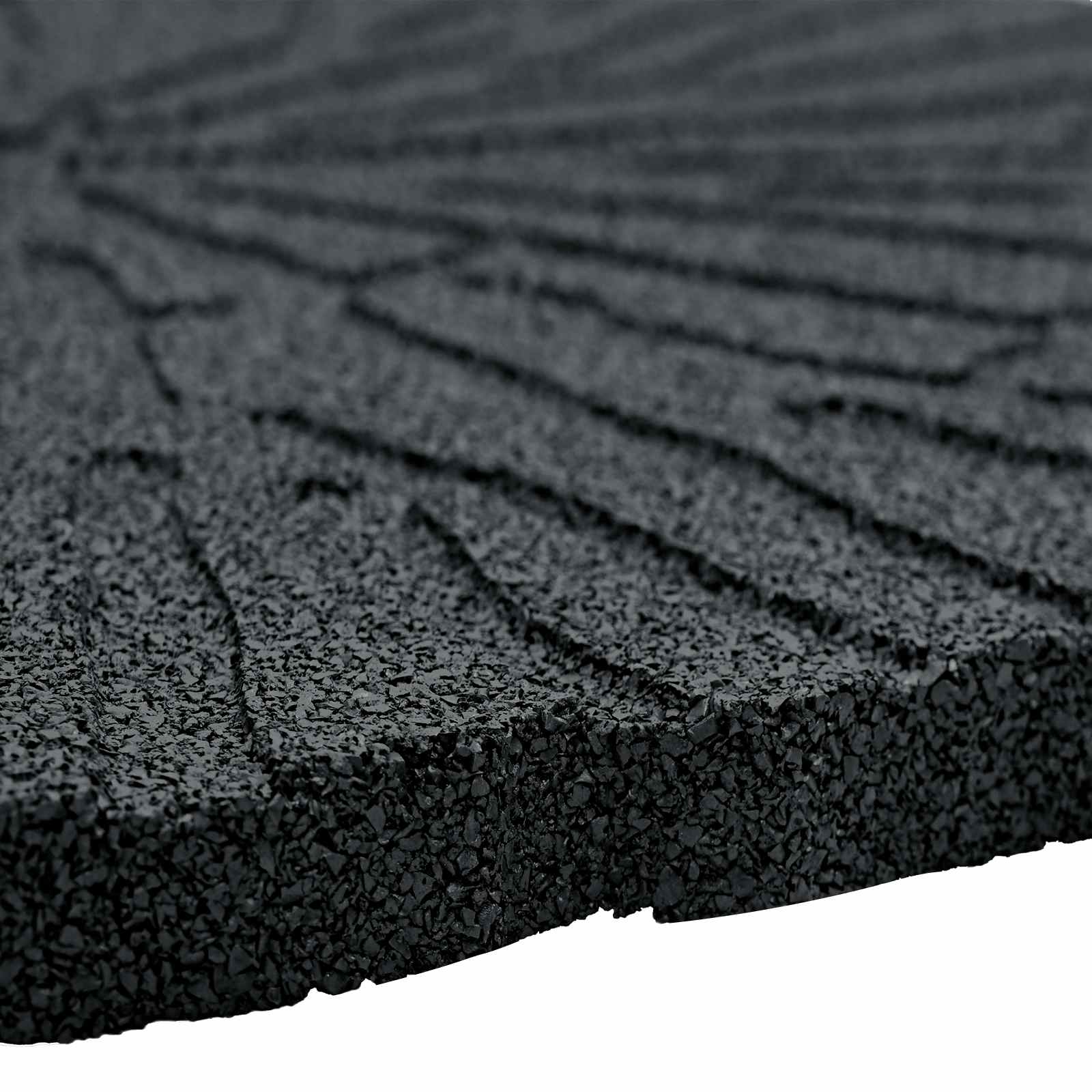vidaXL Kamień kroczący 6 pcs Czarny Ø 45 x 1,8 cm Guma