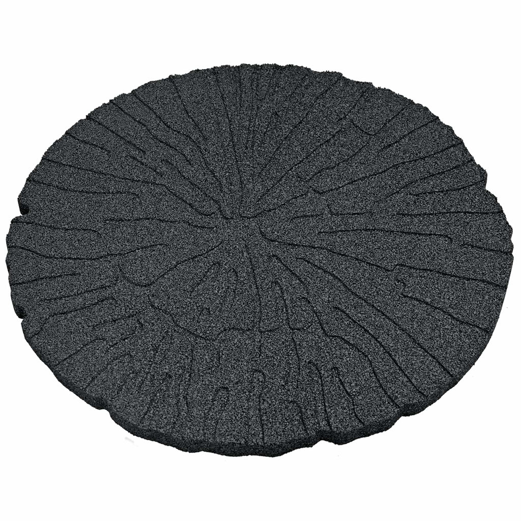 vidaXL Kamień kroczący 6 pcs Czarny Ø 45 x 1,8 cm Guma