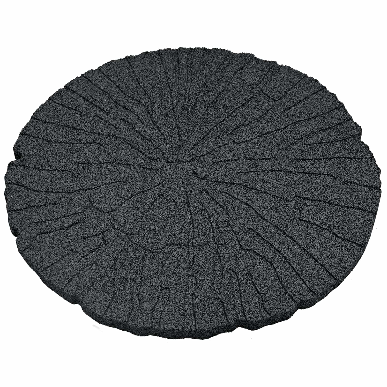 vidaXL Kamień kroczący 6 pcs Czarny Ø 45 x 1,8 cm Guma