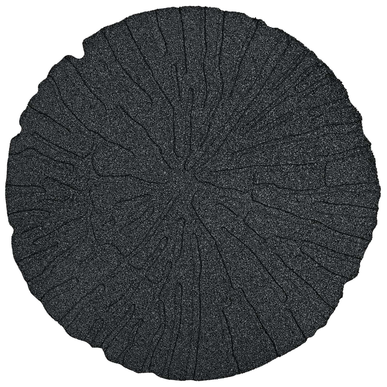 vidaXL Kamień kroczący 6 pcs Czarny Ø 45 x 1,8 cm Guma