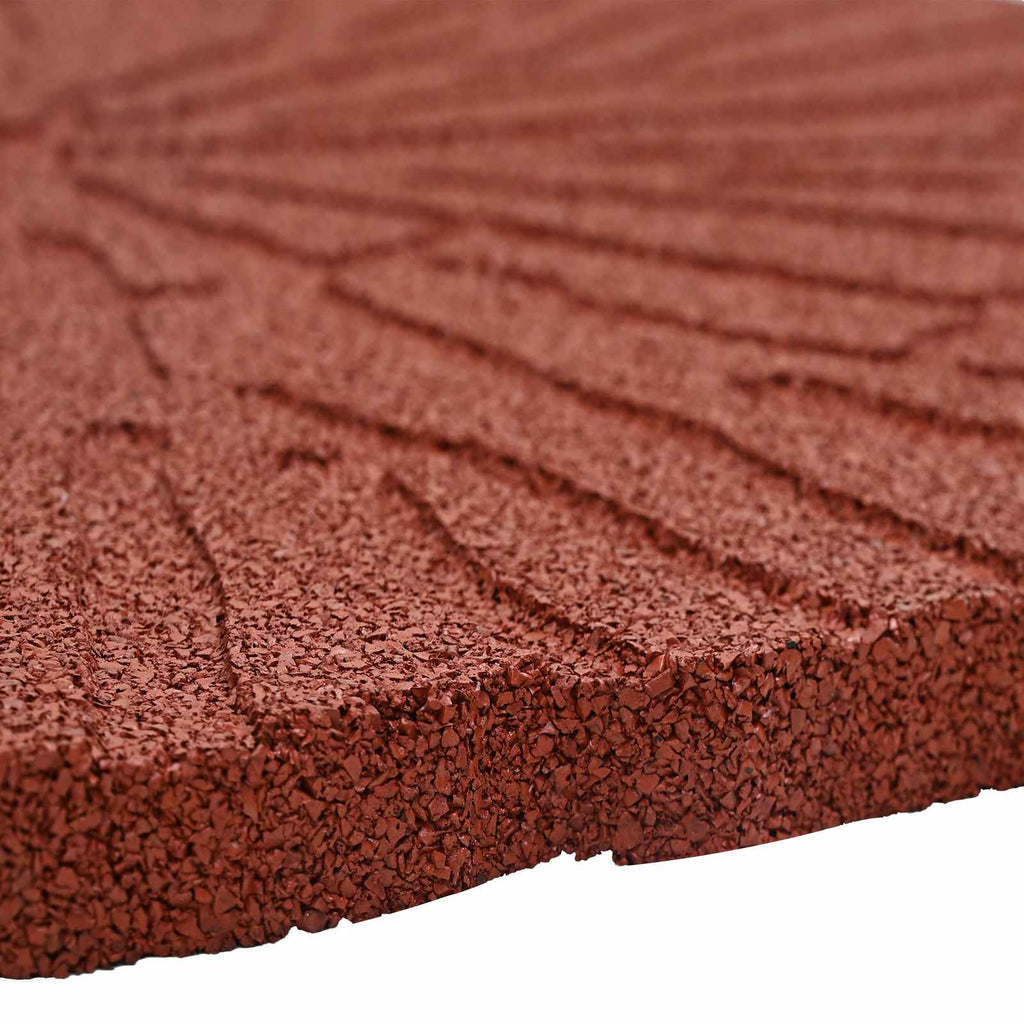 vidaXL Kamień kroczący 6 pcs Czerwony Ø 45 x 1,8 cm Guma