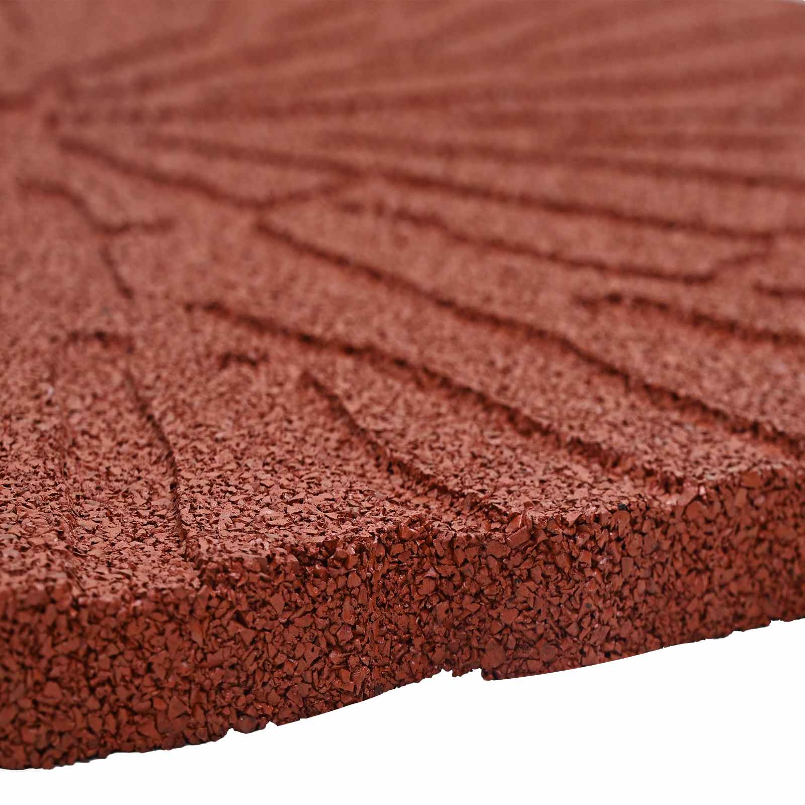 vidaXL Kamień kroczący 6 pcs Czerwony Ø 45 x 1,8 cm Guma