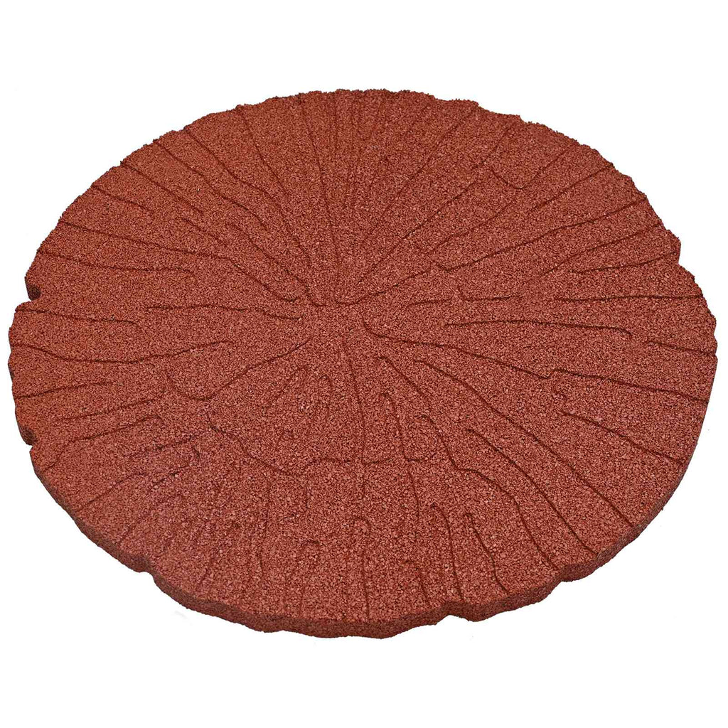 vidaXL Kamień kroczący 6 pcs Czerwony Ø 45 x 1,8 cm Guma