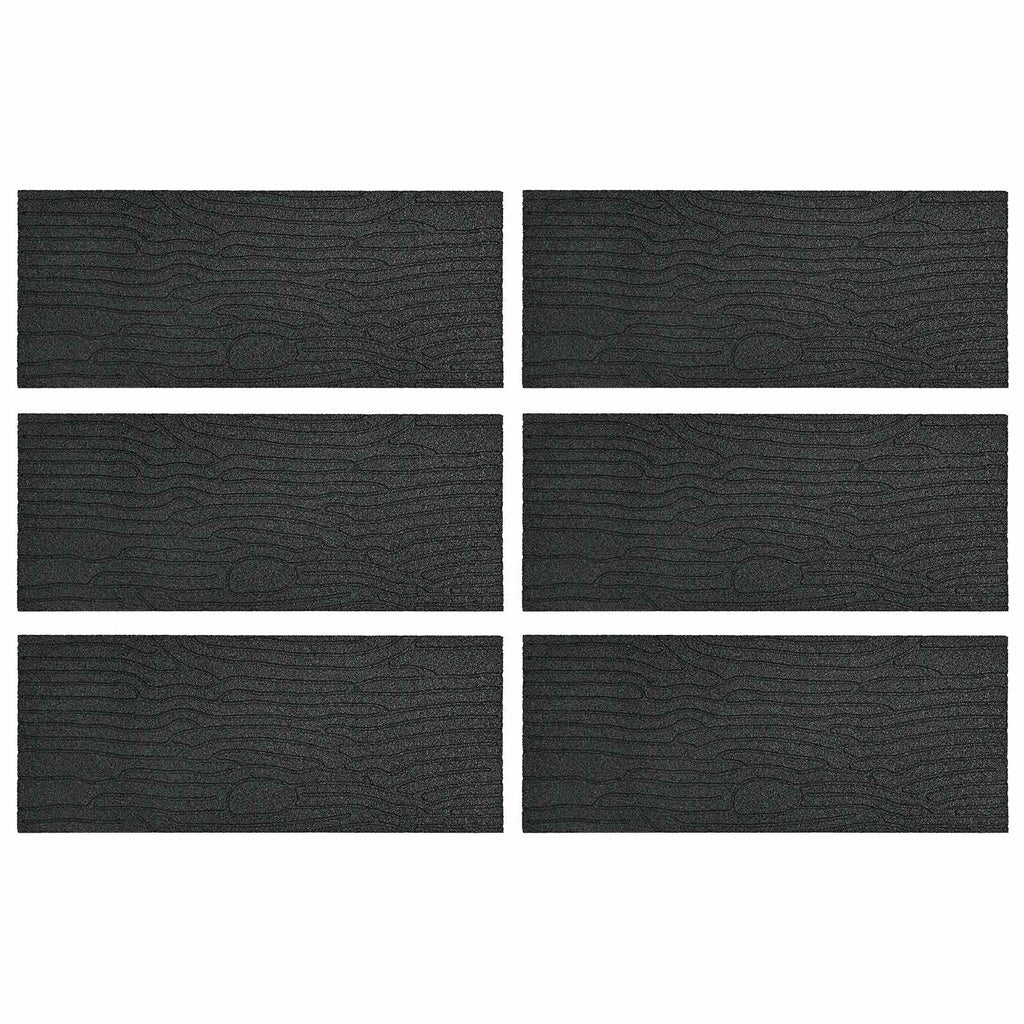 vidaXL Kamień kroczący 6 pcs Czarny 60,5 x 25 x 2 cm Guma