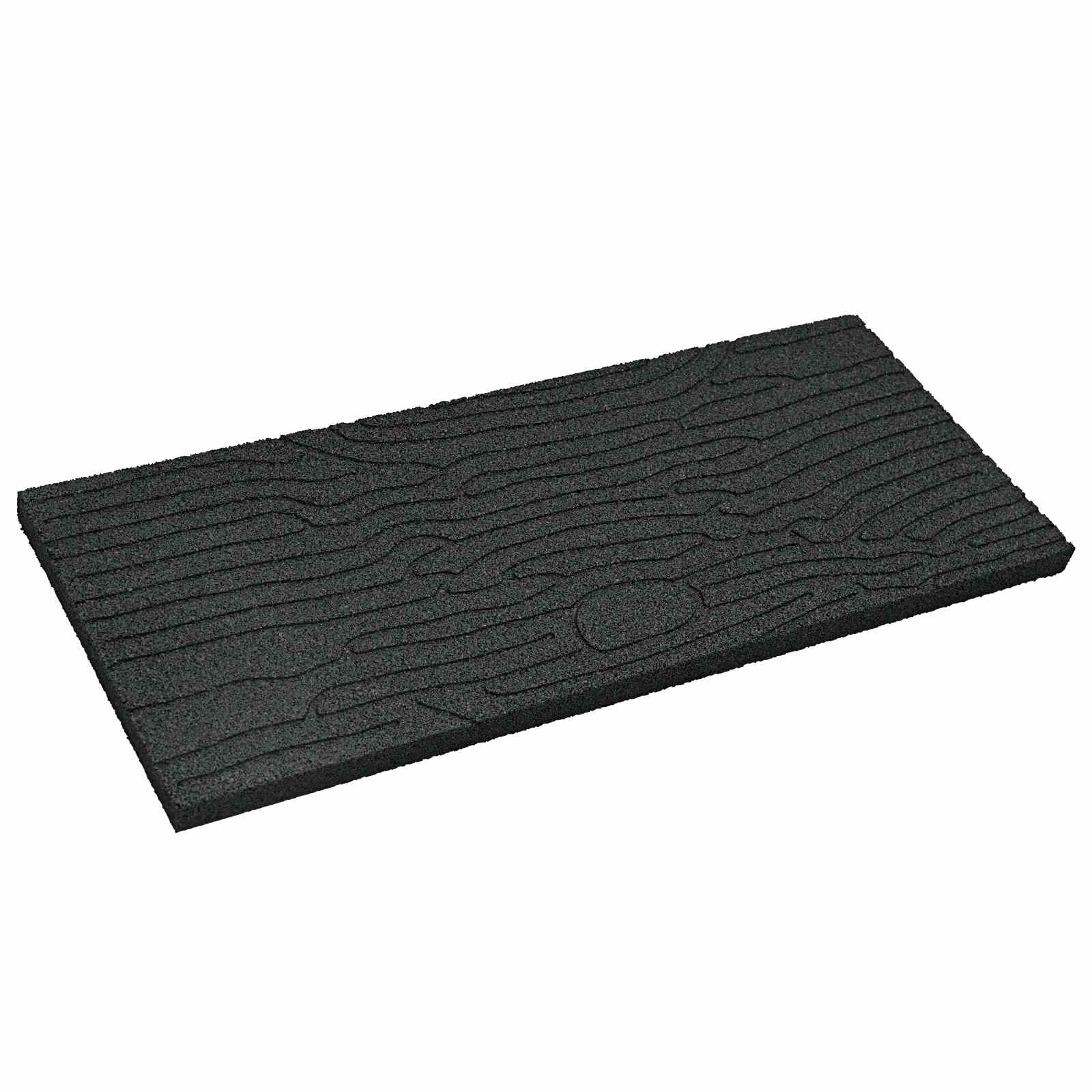 vidaXL Kamień kroczący 6 pcs Czarny 60,5 x 25 x 2 cm Guma