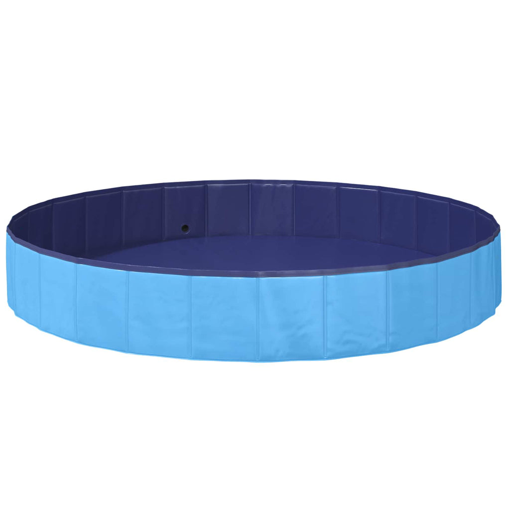 vidaXL Basen dla Psów Ø200 x 30 cm Gruby PVC niebieski