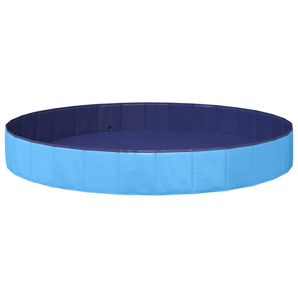 vidaXL Basen dla Psów niebieski Ø300 x 38 cm Gruby PVC