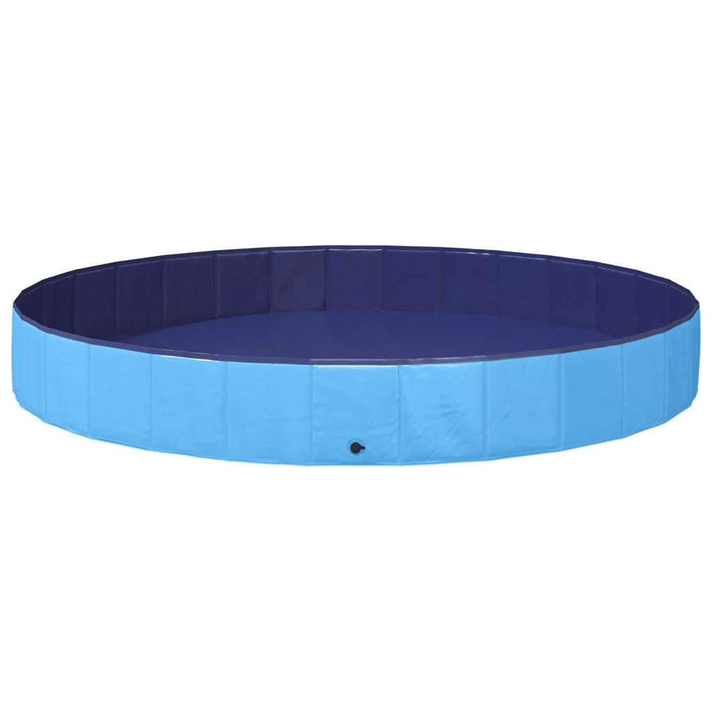 vidaXL Basen dla Psów niebieski Ø300 x 38 cm Gruby PVC