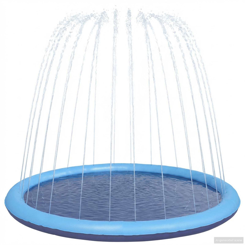vidaXL Zestaw do zabawy dla dzieci i psów niebieski Ø150 x 10 cm PVC