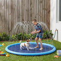 vidaXL Zestaw do zabawy dla dzieci i psów niebieski Ø200 x 9 cm PVC