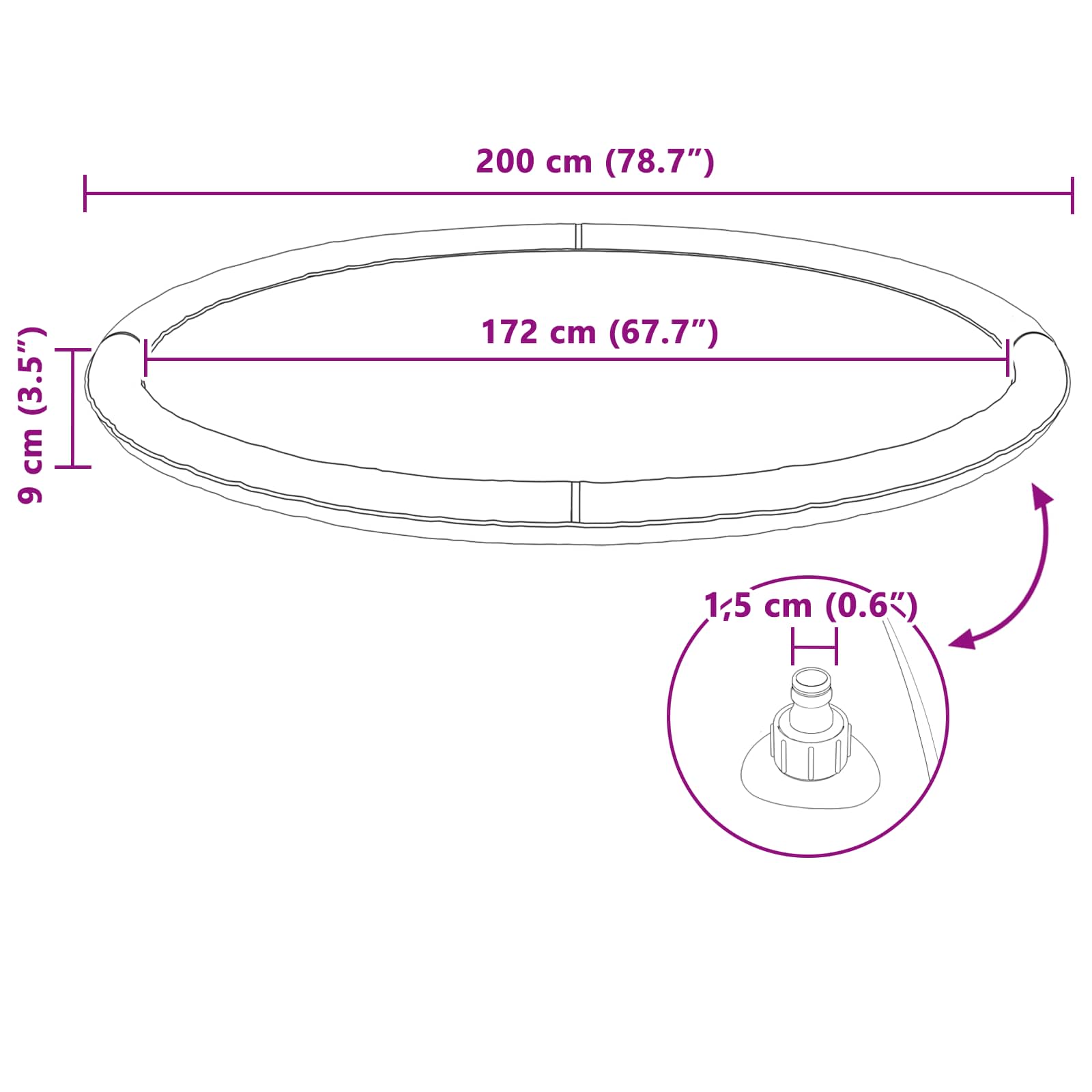 vidaXL Zestaw do zabawy dla dzieci i psów niebieski Ø200 x 9 cm PVC