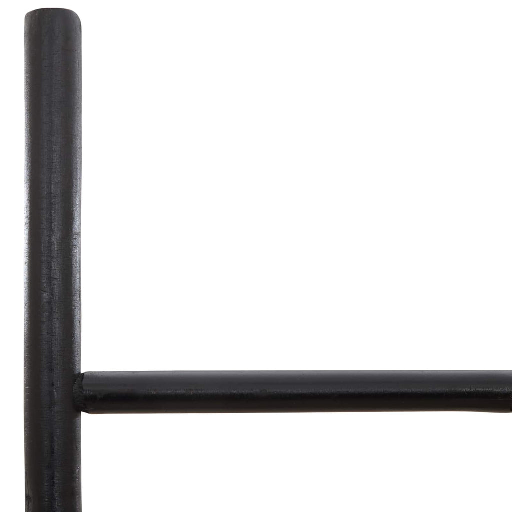 vidaXL Drabina na Koc Czarny 50 x 190 cm Bambus