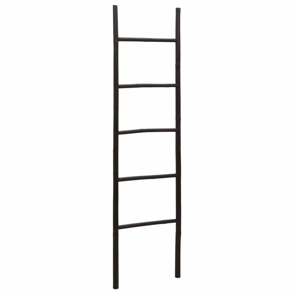 vidaXL Drabina na Koc Czarny 40 x 150 cm Bambus