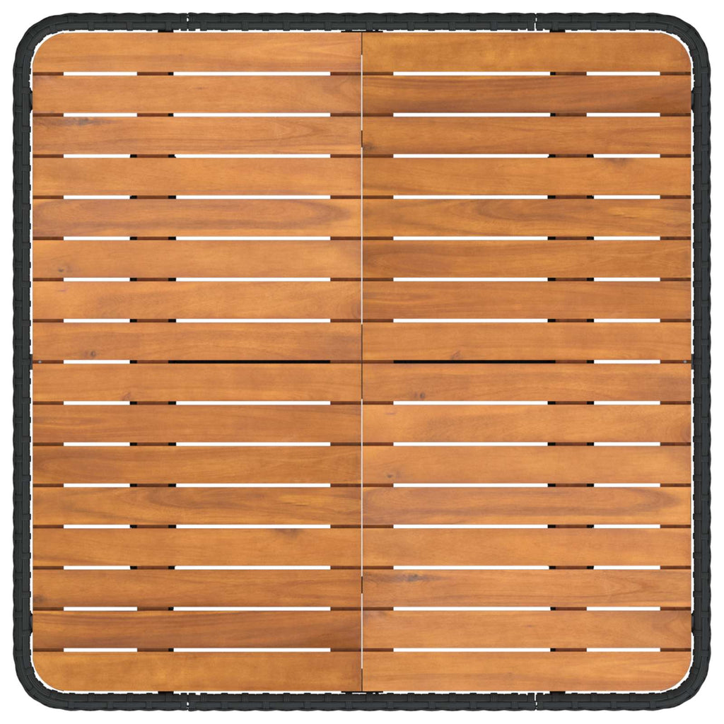 vidaXL Zestawy mebli z poduszką 4 pcs Czarny Rattan PE