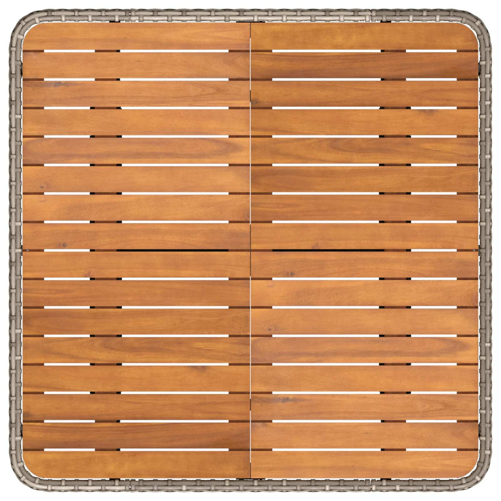 vidaXL Zestawy mebli z poduszką 7 pcs Szary i granatowy Rattan PE