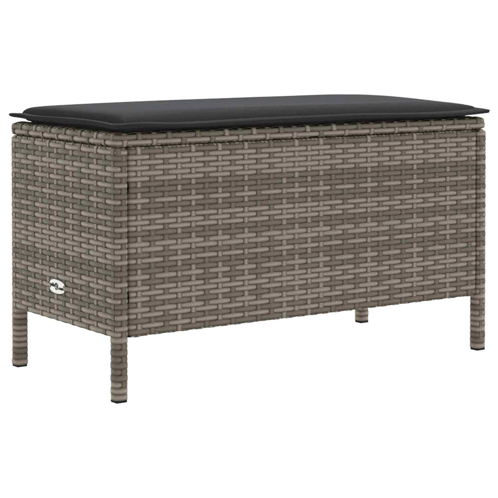 vidaXL Zestawy mebli z poduszką 5 pcs Szary i ciemnoszary Rattan PE