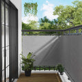 vidaXL Ekran balkonowy Jasnoszary 110 x 300 cm Materiał Oxford