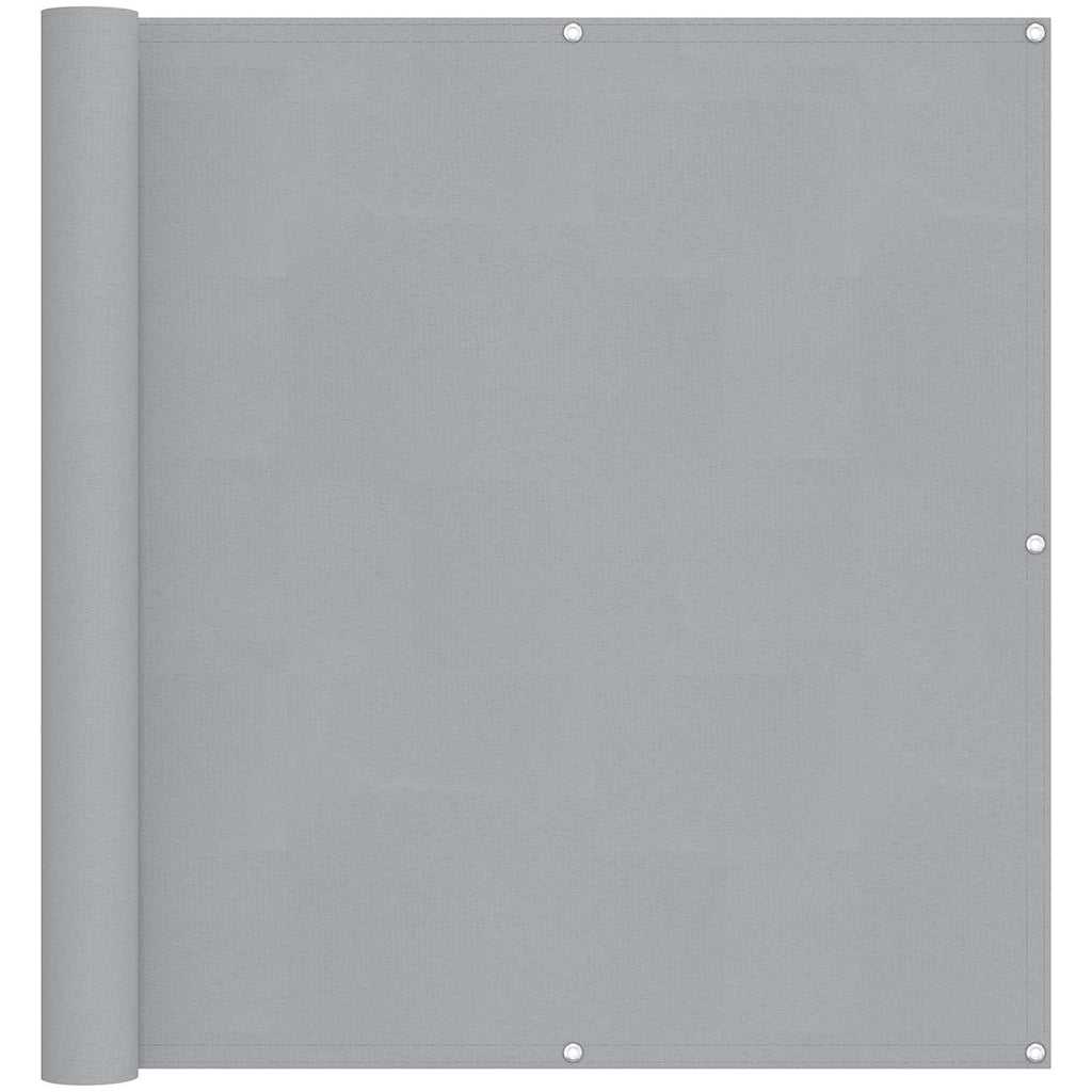 vidaXL Ekran balkonowy Jasnoszary 110 x 300 cm Materiał Oxford
