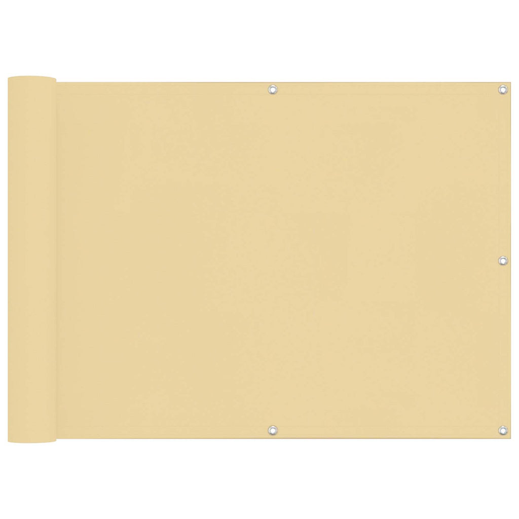 vidaXL Ekran balkonowy 75 x 200 cm Aluminium Oxford powlekany PU