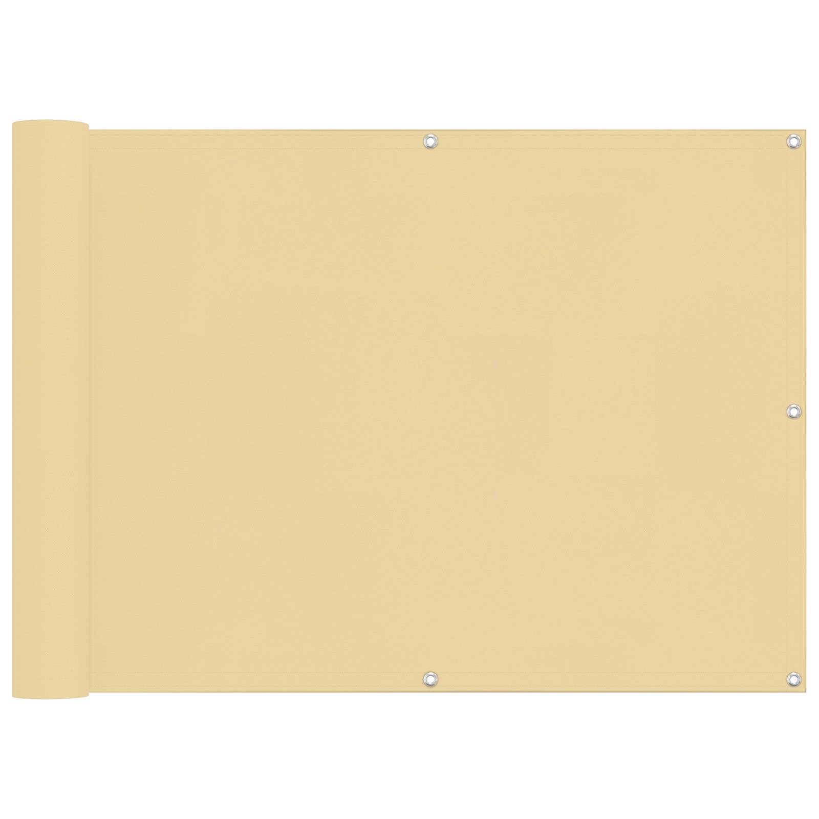 vidaXL Ekran balkonowy 75 x 200 cm Aluminium Oxford powlekany PU