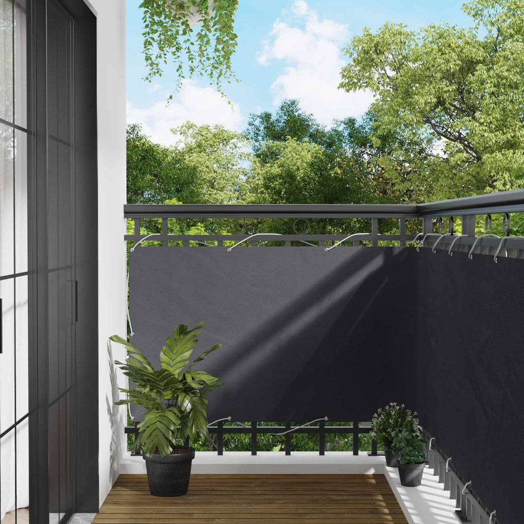 vidaXL Ekran balkonowy 90 x 200 cm Aluminium Oxford powlekany PU