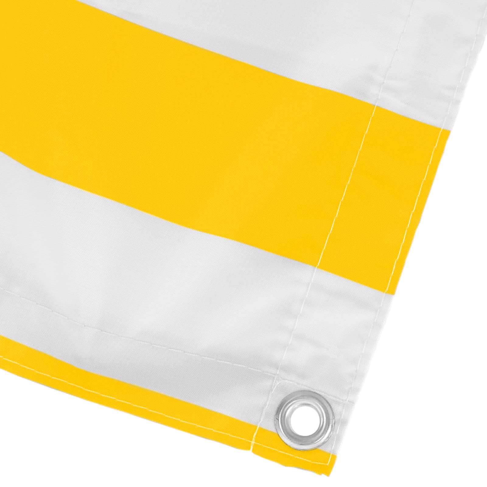 vidaXL Ekran balkonowy Żółty i Biały 100 x 200 cm Materiał Oxford