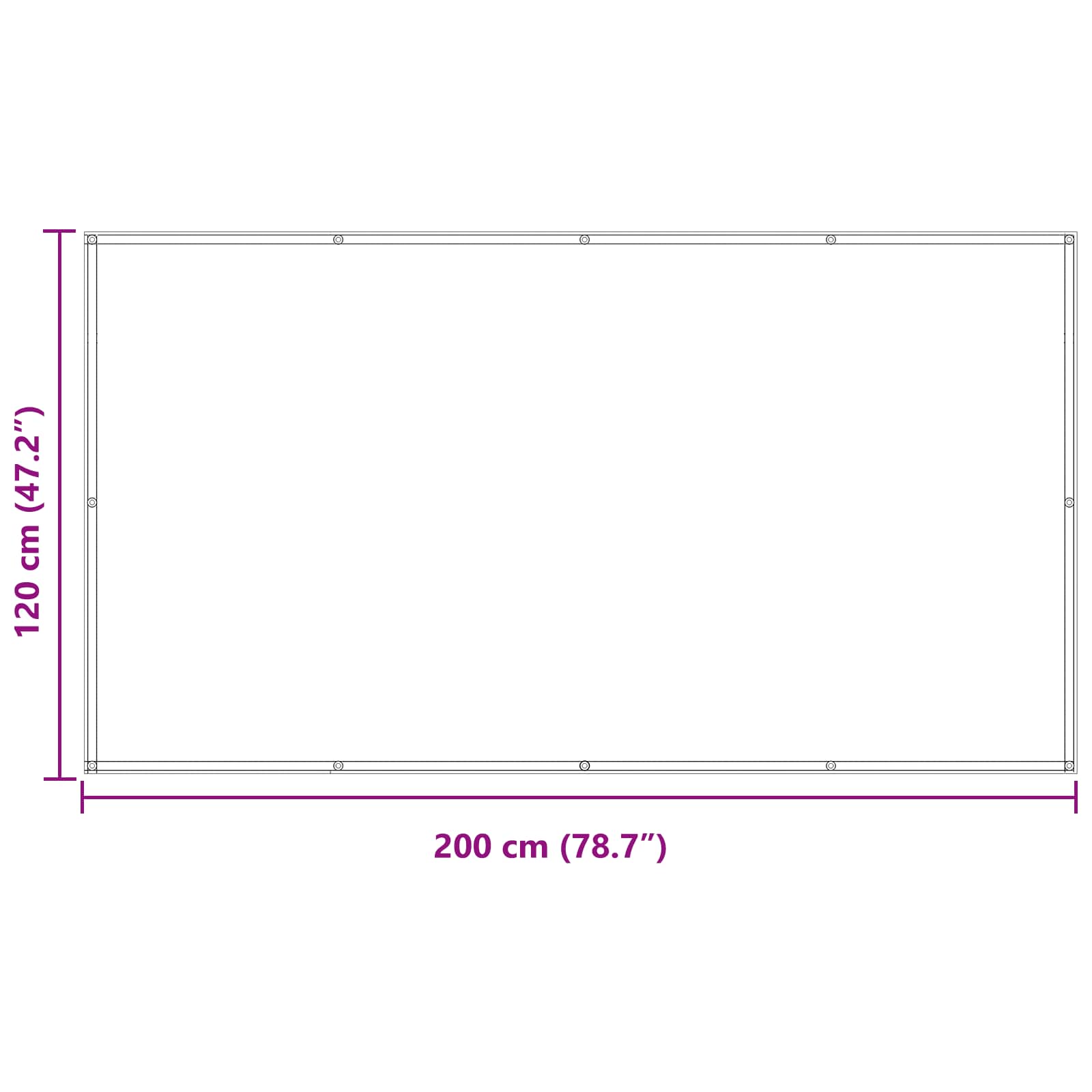 vidaXL Ekran balkonowy Żółty i Biały 120 x 200 cm