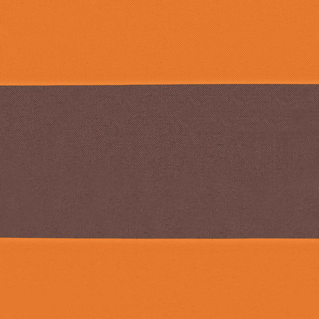 vidaXL Ekran balkonowy Pomarańczowy i brązowy 110 x 400 cm