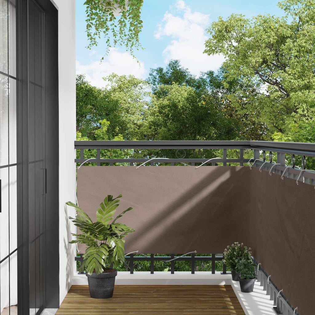 vidaXL Ekran balkonowy 75 x 200 cm Aluminium Oxford powlekany PU