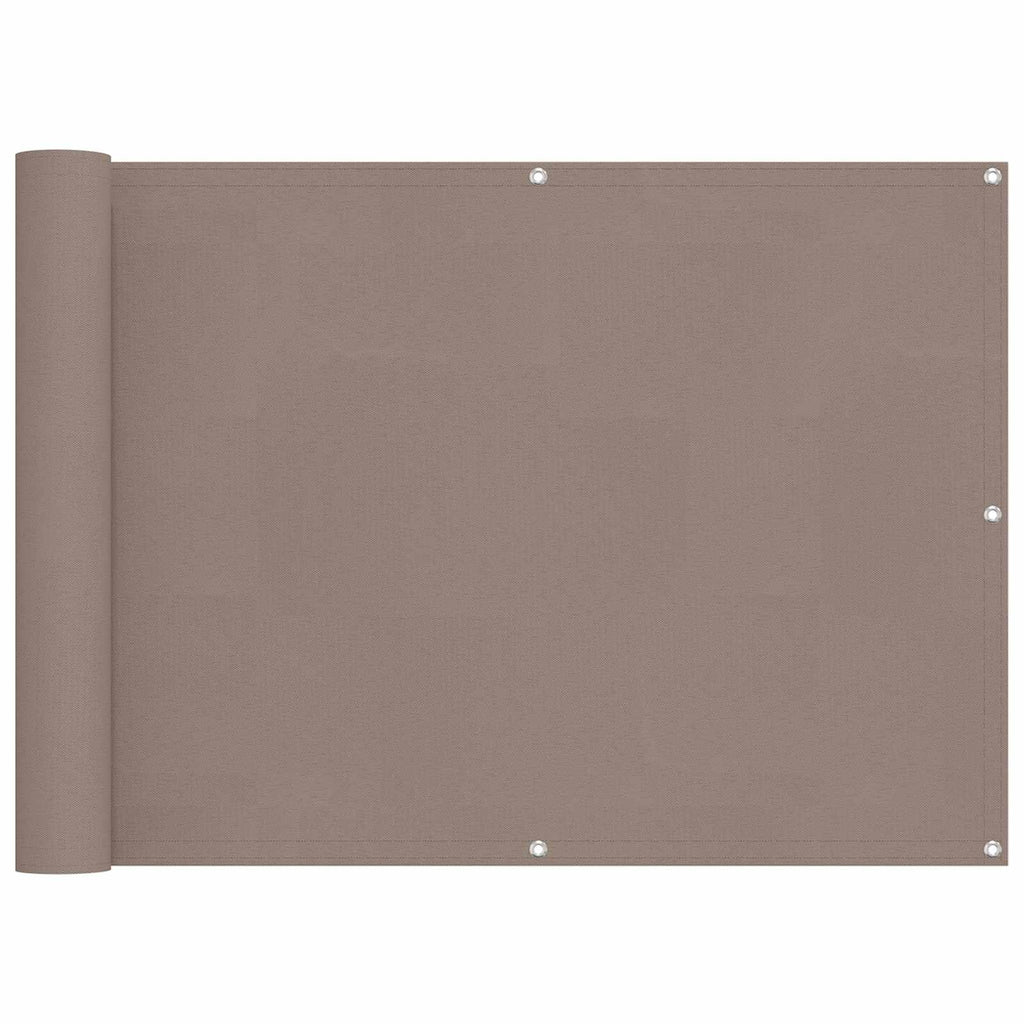 vidaXL Ekran balkonowy 75 x 200 cm Aluminium Oxford powlekany PU