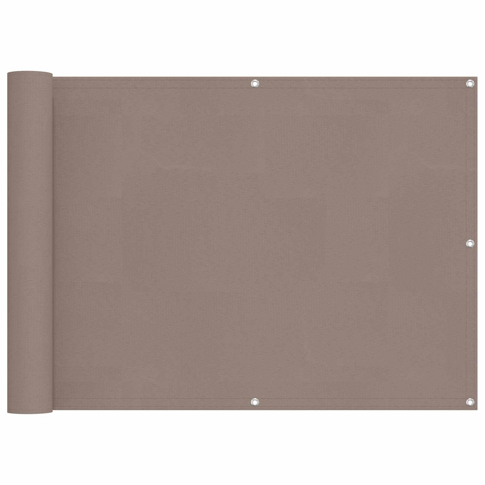 vidaXL Ekran balkonowy 75 x 200 cm Aluminium Oxford powlekany PU