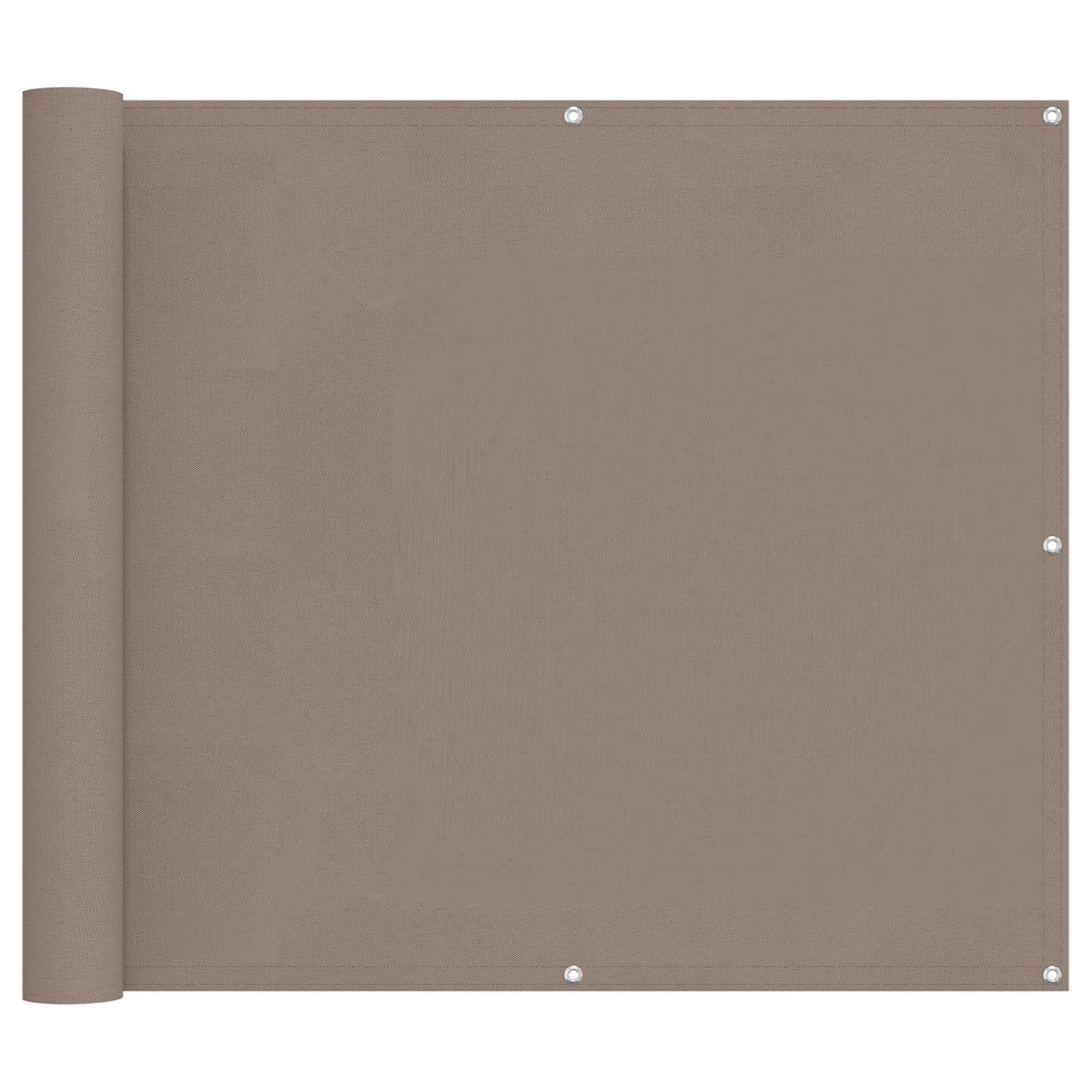 vidaXL Ekran balkonowy 90 x 200 cm Aluminium Oxford powlekany PU