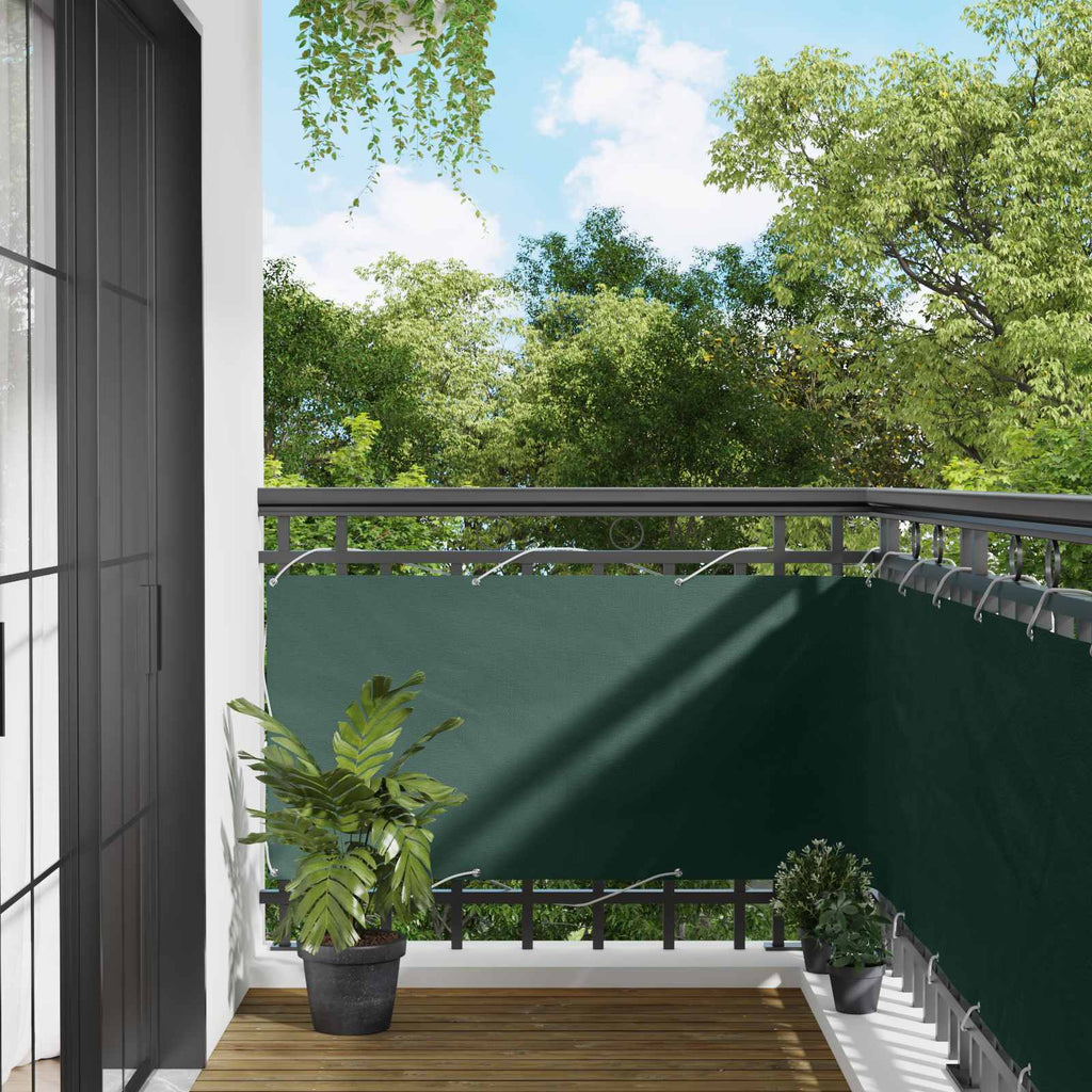 vidaXL Ekran balkonowy 75 x 200 cm Aluminium Oxford powlekany PU