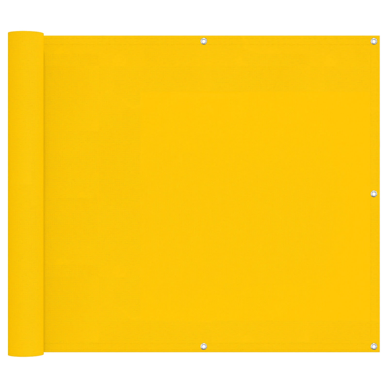 vidaXL Ekran balkonowy Żółty 100 x 200 cm Materiał Oxford