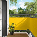 vidaXL Ekran balkonowy Żółty 100 x 700 cm Materiał Oxford