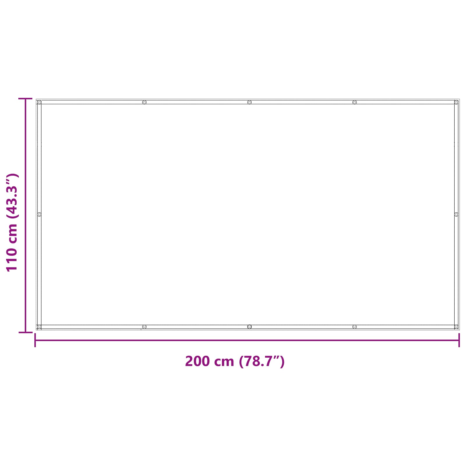 vidaXL Ekran balkonowy Żółty 110 x 200 cm Materiał Oxford