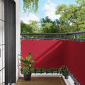 vidaXL Ekran balkonowy Czerwony 100 x 700 cm Materiał Oxford