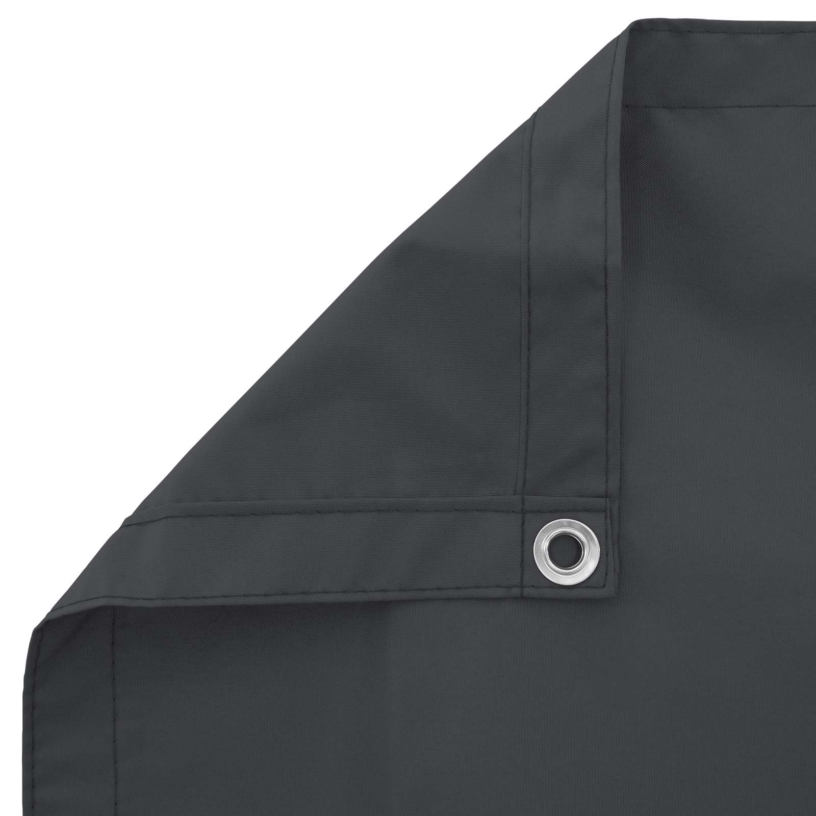 vidaXL Ekran balkonowy 110 x 600 cm Materiał Oxford Prostokątny Czarny