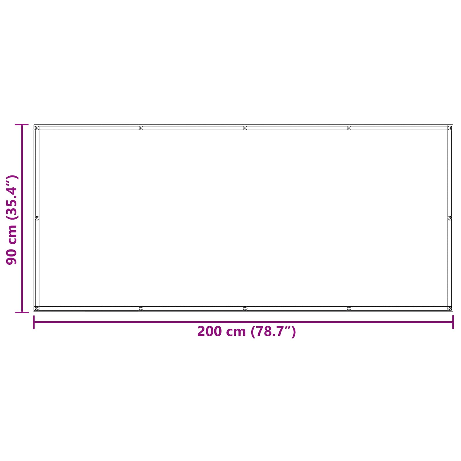 vidaXL Ekran balkonowy Brązowy 90 x 200 cm Materiał Oxford