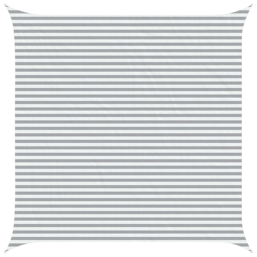 vidaXL Żagiel przeciwsłoneczny Jasnoszary i biały. 5 x 5 m