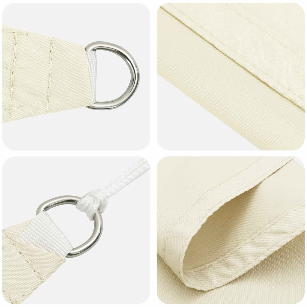 vidaXL Żagiel przeciwsłoneczny kremowy 6 x 2 m 100% poliester Oxford