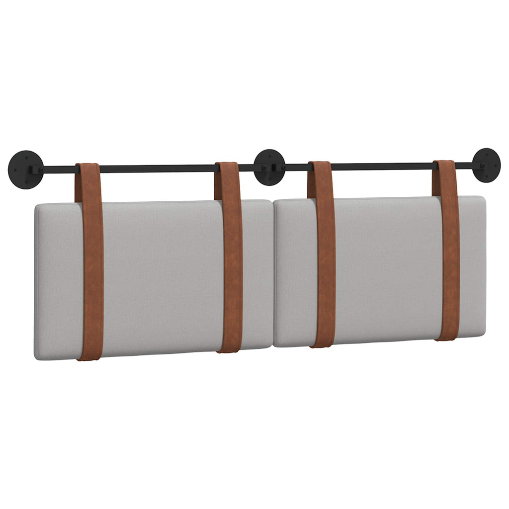 vidaXL Wisząca Głowa Gładki Szary chmur 130 x 55 x 5 cm Antyczny PU