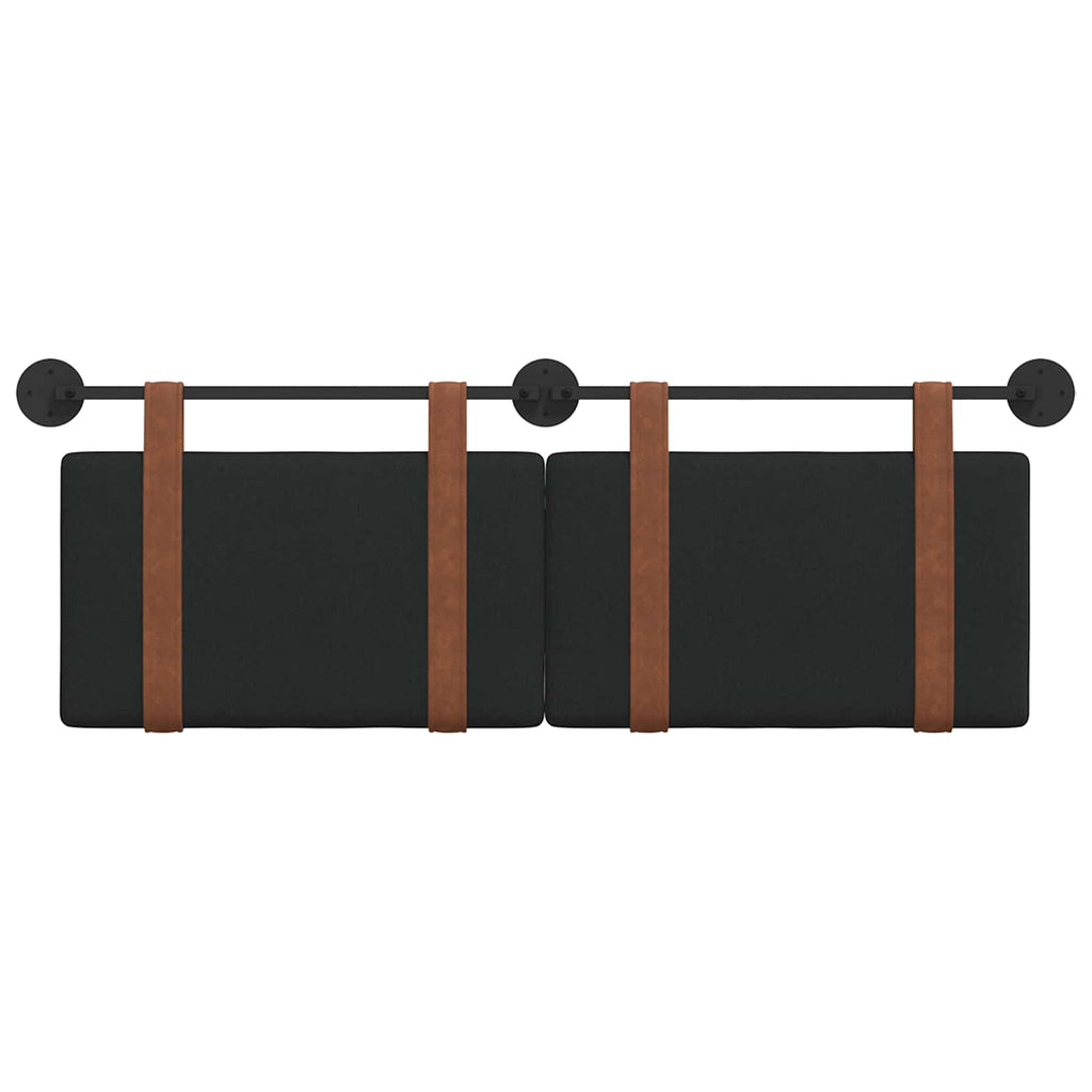 vidaXL Wisząca Głowa Gładki Czarny 130 x 55 x 5 cm Antyczny PU