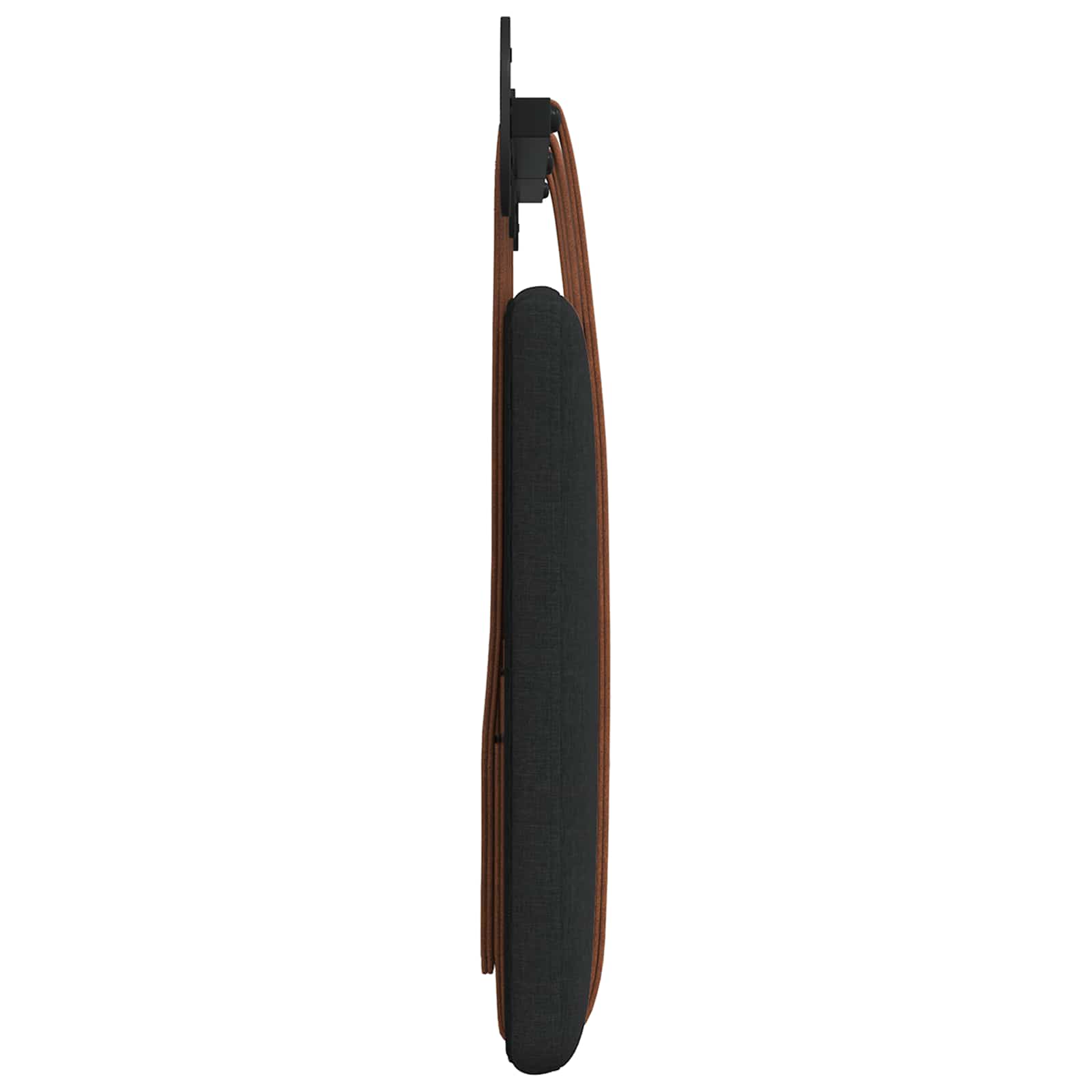 vidaXL Wisząca Głowa Gładki Czarny 130 x 55 x 5 cm Antyczny PU