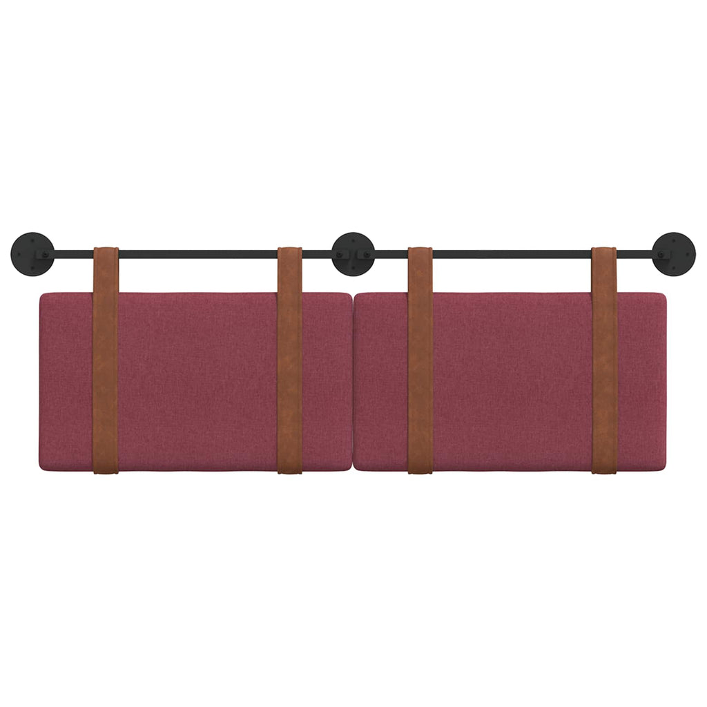 vidaXL Wisząca Głowa Gładki Czerwone wino 130 x 55 x 5 cm Antyczny PU
