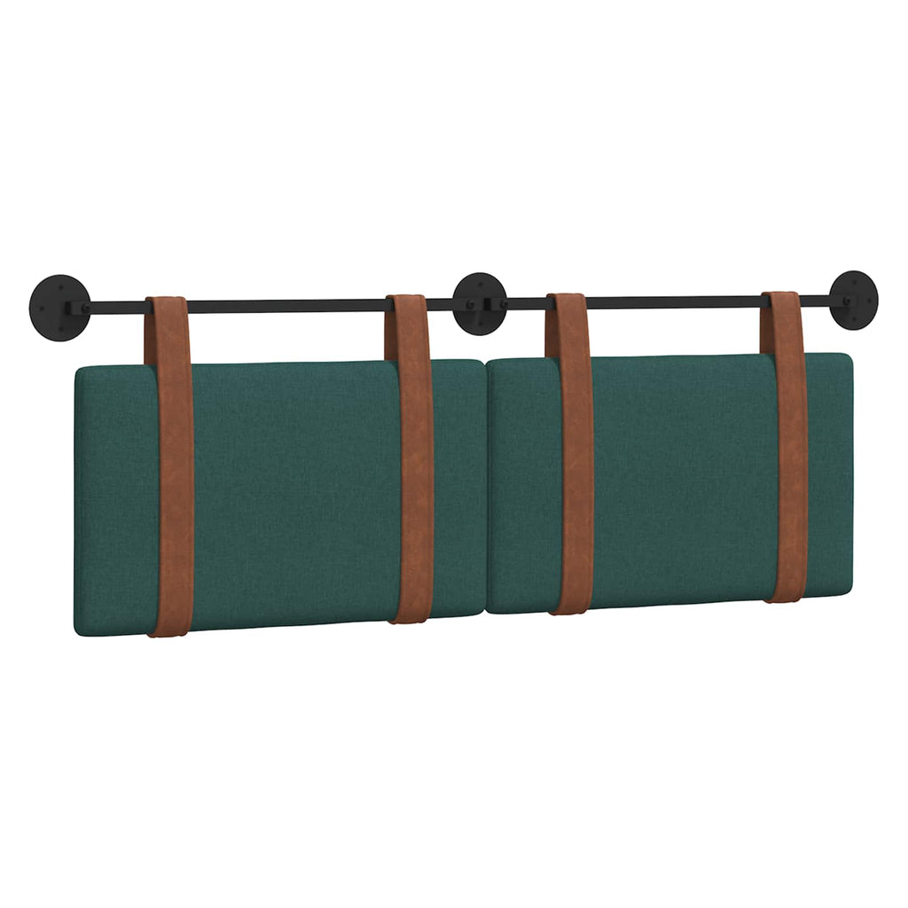 vidaXL Wisząca Głowa Gładki Ciemna zieleń 130 x 55 x 5 cm Antyczny PU